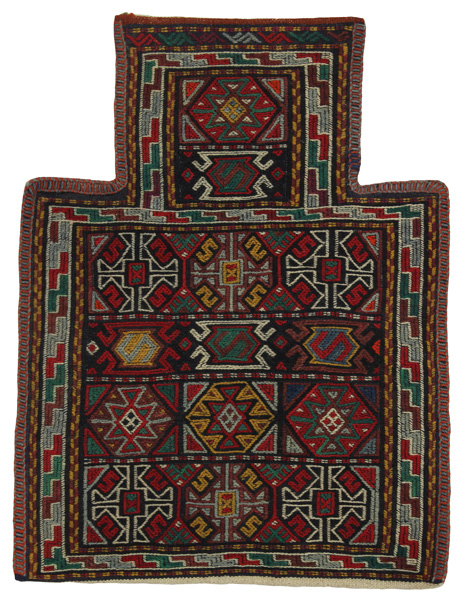 Qashqai - Saddle Bag Tappeto Persiano 51x34