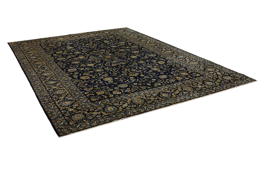 Kashan Tappeto Persiano 381x280 - Immagine 1