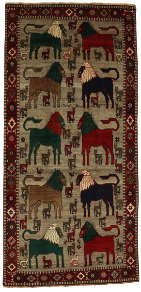 Gabbeh - Bakhtiari Tappeto Persiano 303x146