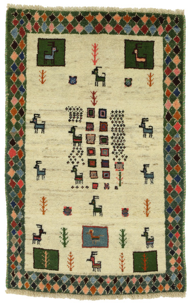 Gabbeh - Qashqai Tappeto Persiano 120x75