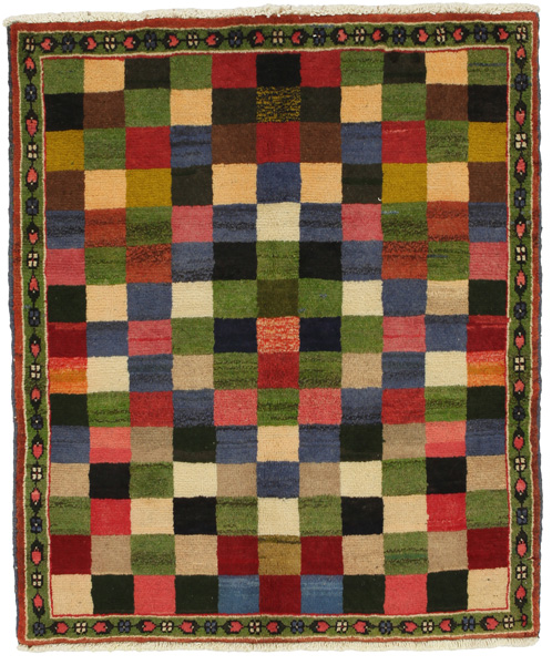 Gabbeh - Bakhtiari Tappeto Persiano 132x112