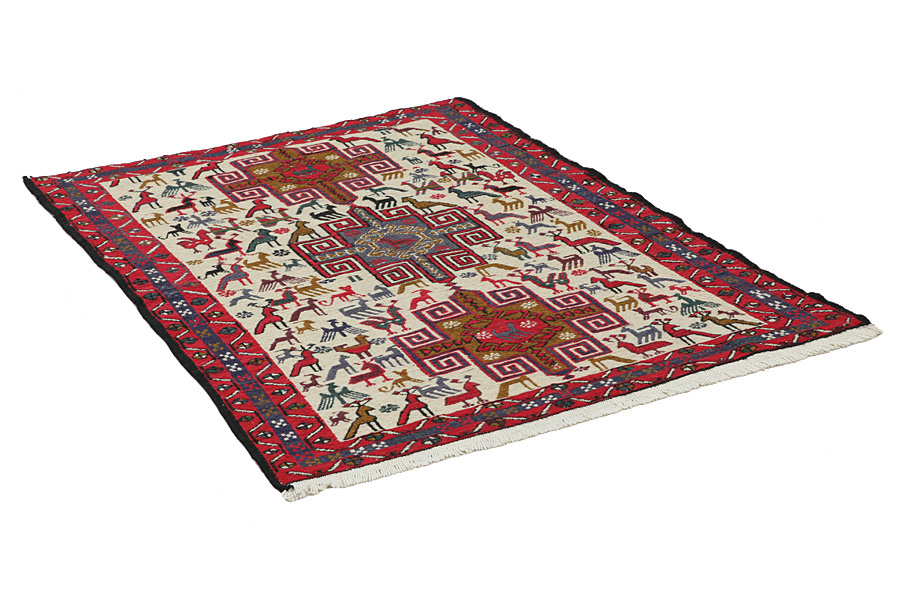 Kilim Sumak - Afshar 130x105 - Immagine 1