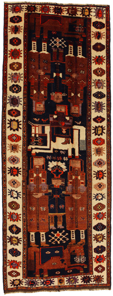 Bakhtiari - Qashqai Tappeto Persiano 395x148