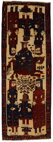 Bakhtiari - Qashqai Tappeto Persiano 356x127