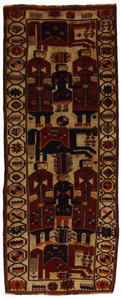 Bakhtiari - Qashqai Tappeto Persiano 359x138