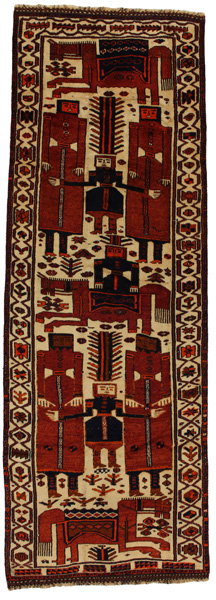Bakhtiari - Qashqai Tappeto Persiano 396x136