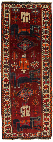 Bakhtiari - Qashqai Tappeto Persiano 398x145