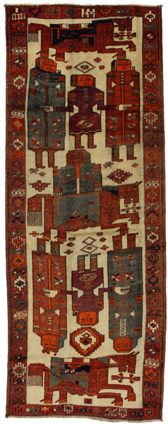 Bakhtiari - Qashqai Tappeto Persiano 342x128