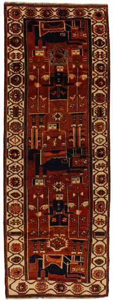 Bakhtiari - Qashqai Tappeto Persiano 419x148