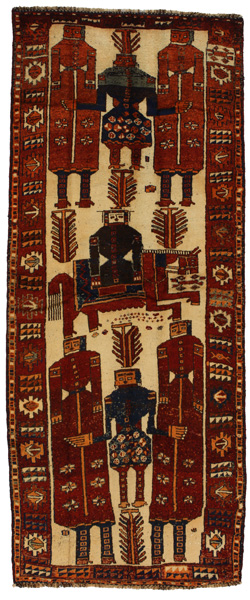 Bakhtiari - Qashqai Tappeto Persiano 343x137