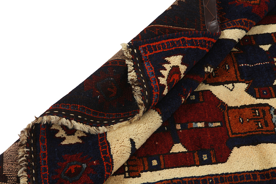 Bakhtiari - Qashqai Tappeto Persiano 400x140 - Immagine 4