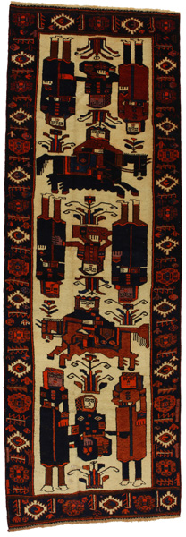 Bakhtiari - Qashqai Tappeto Persiano 388x130