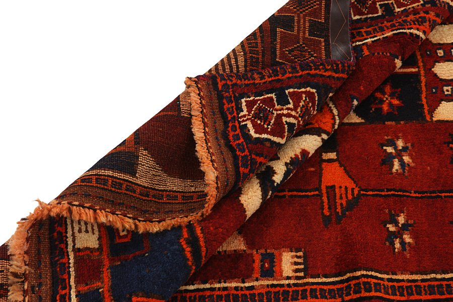 Bakhtiari - Qashqai Tappeto Persiano 378x134 - Immagine 4
