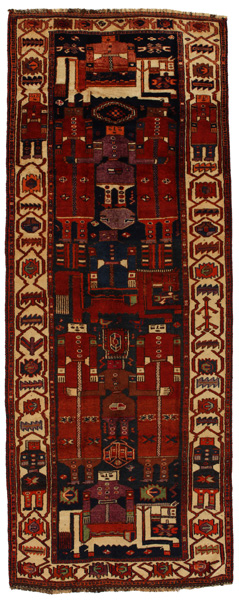 Bakhtiari - Qashqai Tappeto Persiano 376x145