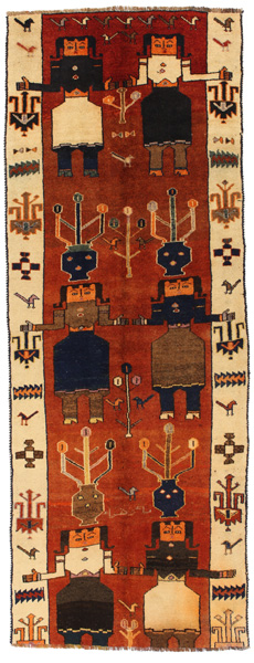 Bakhtiari - Qashqai Tappeto Persiano 322x120