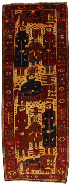 Bakhtiari - Qashqai Tappeto Persiano 405x150