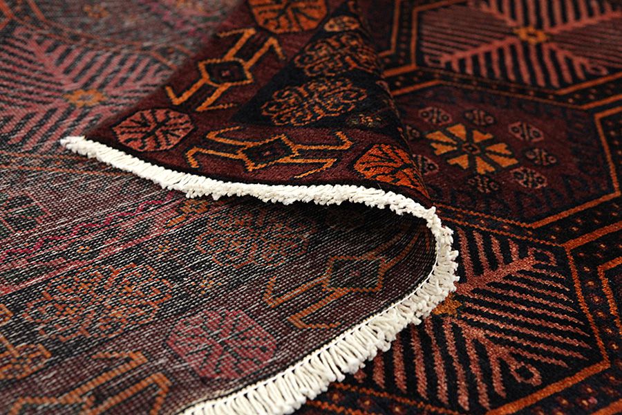 Afshar - Sirjan Tappeto Persiano 232x135 - Immagine 4