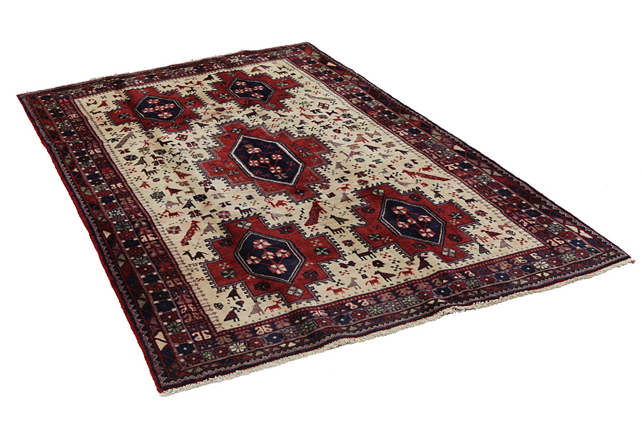 Afshar - Sirjan Tappeto Persiano 247x148 - Immagine 1