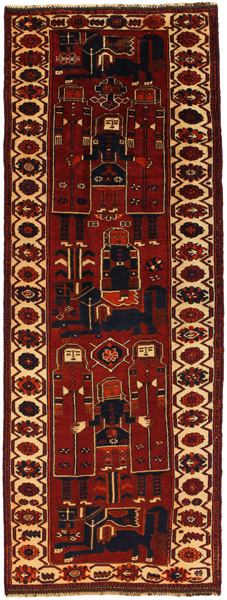 Bakhtiari - Qashqai Tappeto Persiano 380x140