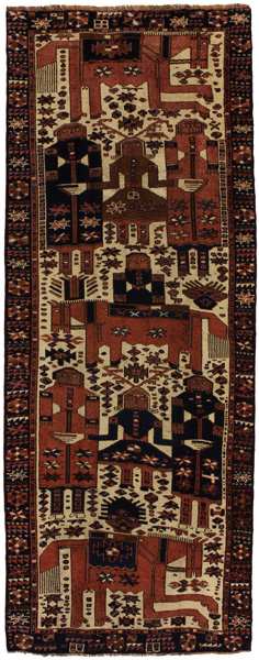 Bakhtiari - Qashqai Tappeto Persiano 350x134