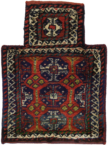 Afshar - Saddle Bag Tappeto Persiano 50x37
