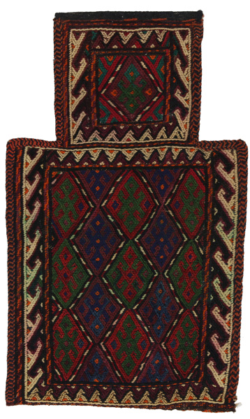 Qashqai - Saddle Bag Tappeto Persiano 51x30
