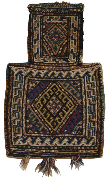 Qashqai - Saddle Bag Tappeto Persiano 55x35