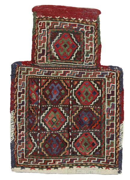 Qashqai - Saddle Bag Tappeto Persiano 48x32