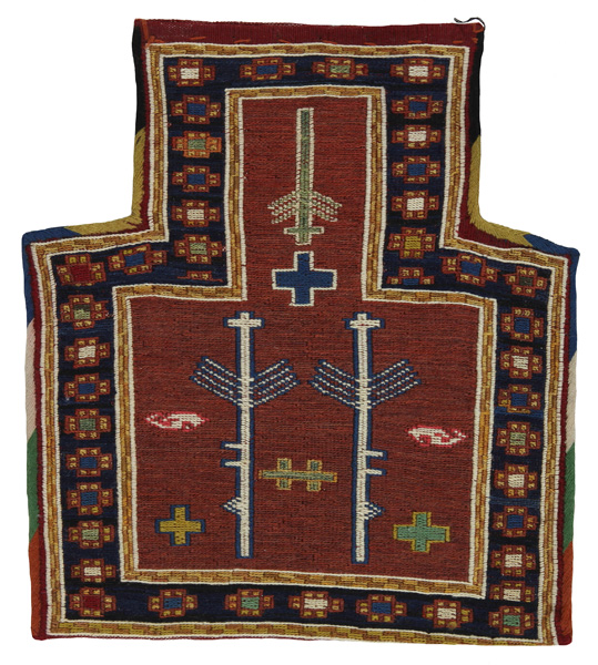Qashqai - Saddle Bag Tappeto Persiano 39x33