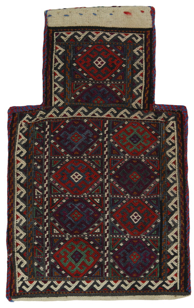 Qashqai - Saddle Bag Tappeto Persiano 45x28