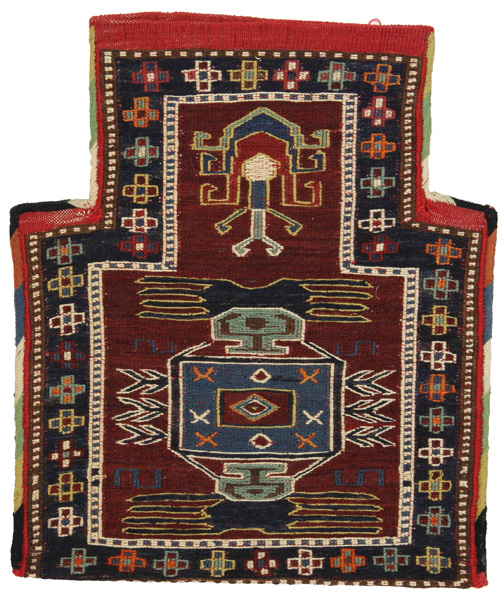Qashqai - Saddle Bag Tappeto Persiano 38x32