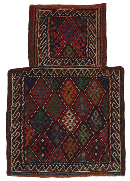 Qashqai - Saddle Bag Tappeto Persiano 49x34