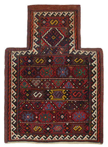Qashqai - Saddle Bag Tappeto Persiano 54x38