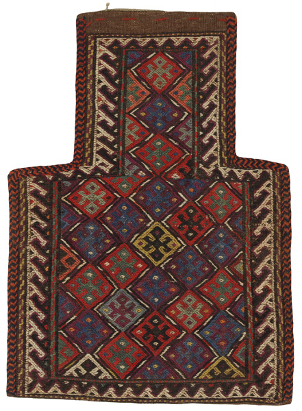 Qashqai - Saddle Bag Tappeto Persiano 52x38