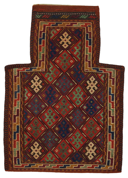 Qashqai - Saddle Bag Tappeto Persiano 52x37