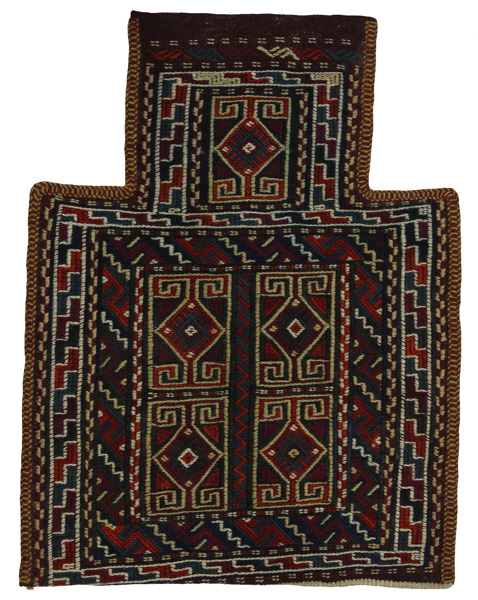 Qashqai - Saddle Bag Tappeto Persiano 48x37