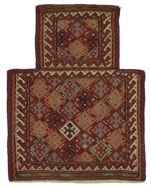 Qashqai - Saddle Bag Tappeto Persiano 48x37