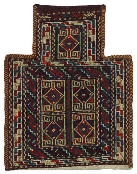 Qashqai - Saddle Bag Tappeto Persiano 45x36