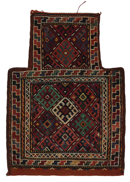 Qashqai - Saddle Bag Tappeto Persiano 52x38