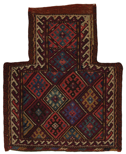 Qashqai - Saddle Bag Tappeto Persiano 43x35