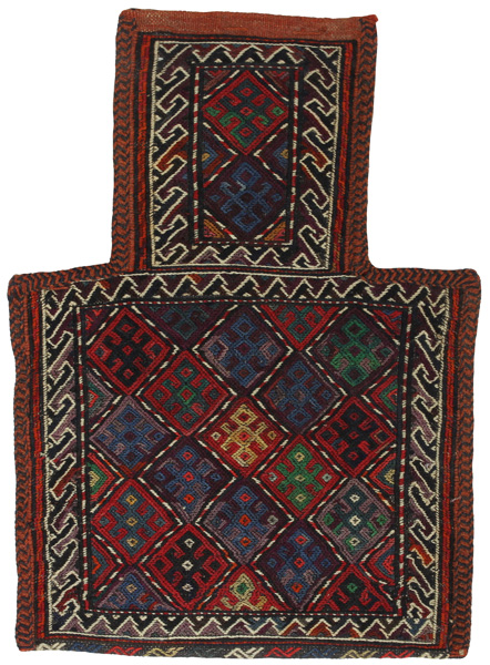 Qashqai - Saddle Bag Tappeto Persiano 51x36