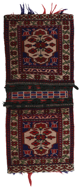 Turkaman - Saddle Bag Tappeto Afgano 112x50