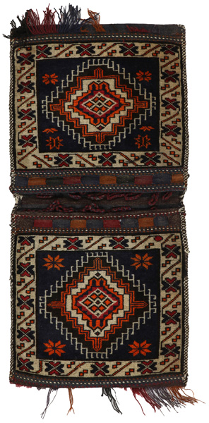 Turkaman - Saddle Bag Tappeto Afgano 123x60