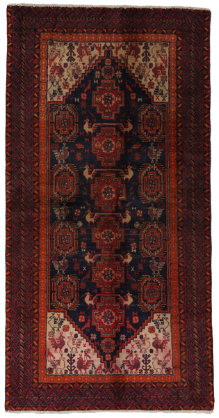 Baluch - Turkaman Tappeto Persiano 155x80