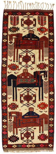 Bakhtiari - Gabbeh Tappeto Persiano 398x143