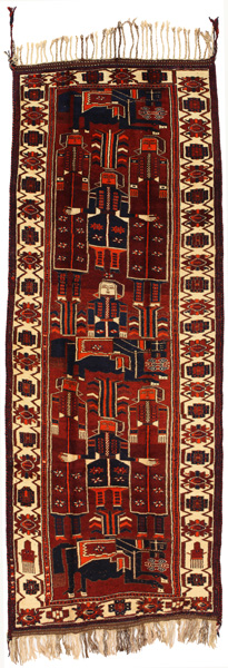 Bakhtiari - Qashqai Tappeto Persiano 413x153