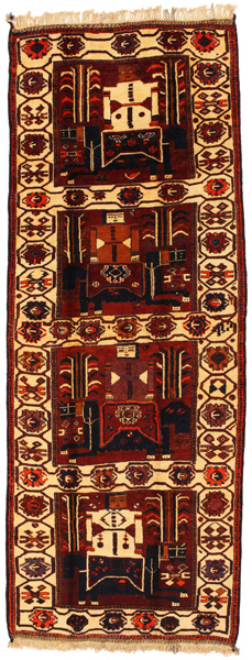 Bakhtiari - Qashqai Tappeto Persiano 412x154