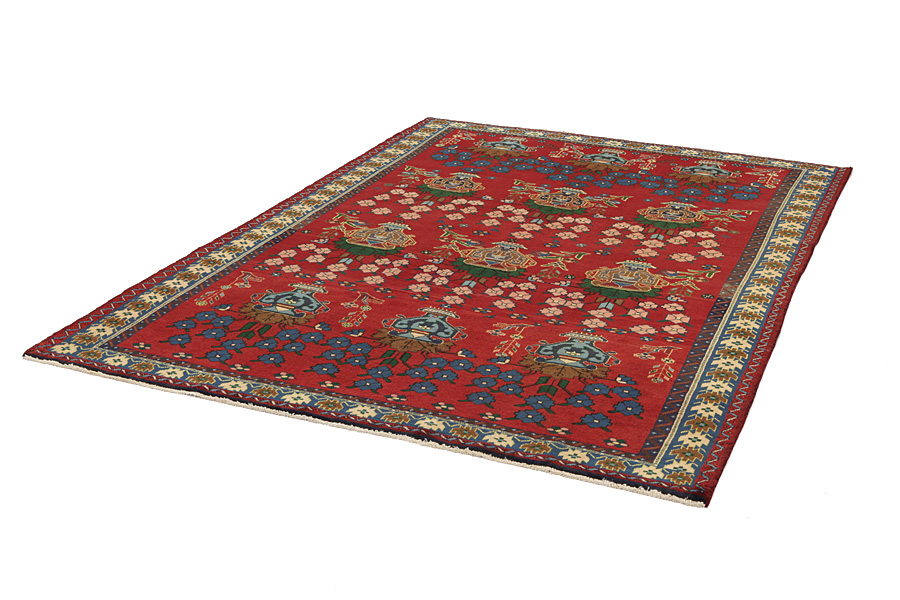Afshar - Sirjan Tappeto Persiano 284x206 - Immagine 2