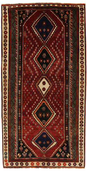 Yalameh - Qashqai Tappeto Persiano 247x128