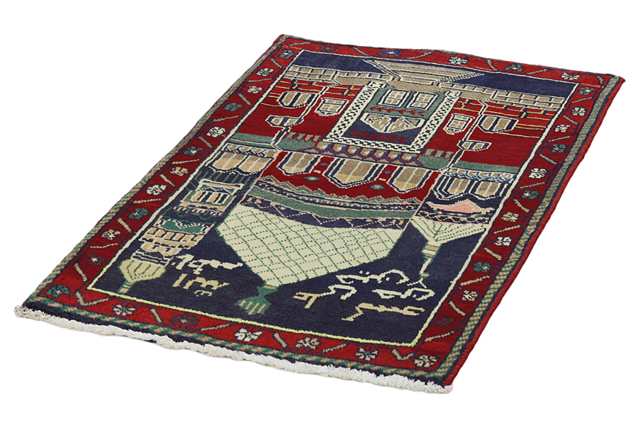 Bijar Tappeto Persiano 101x68 - Immagine 2